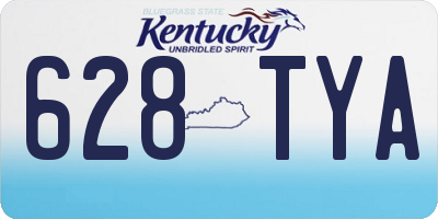 KY license plate 628TYA