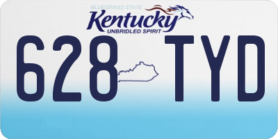 KY license plate 628TYD