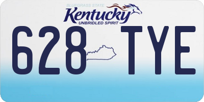 KY license plate 628TYE