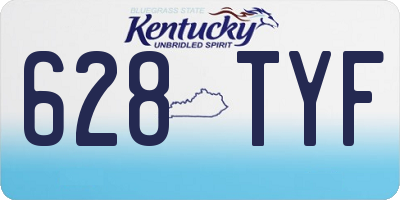 KY license plate 628TYF