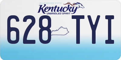 KY license plate 628TYI