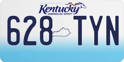 KY license plate 628TYN
