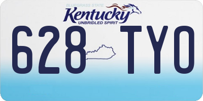 KY license plate 628TYO