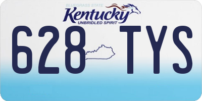 KY license plate 628TYS