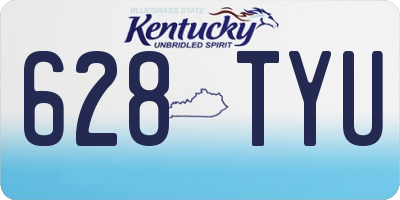 KY license plate 628TYU