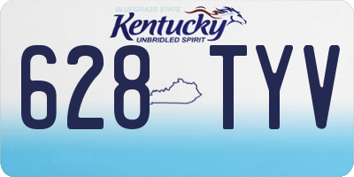 KY license plate 628TYV