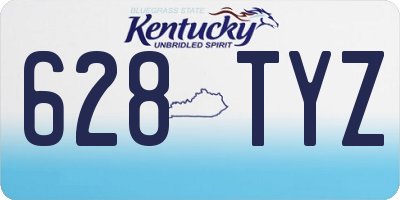 KY license plate 628TYZ