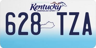 KY license plate 628TZA