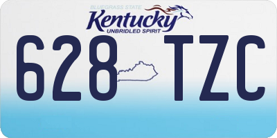 KY license plate 628TZC