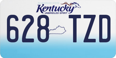 KY license plate 628TZD