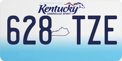 KY license plate 628TZE