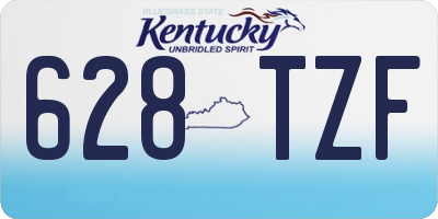 KY license plate 628TZF