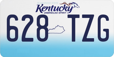 KY license plate 628TZG