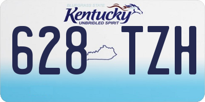 KY license plate 628TZH