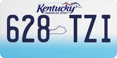 KY license plate 628TZI