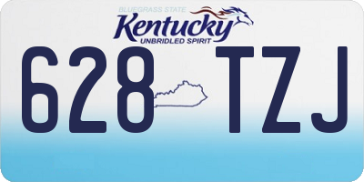 KY license plate 628TZJ