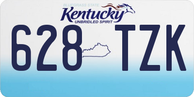 KY license plate 628TZK