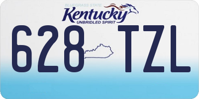 KY license plate 628TZL