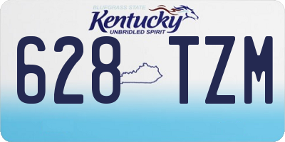 KY license plate 628TZM