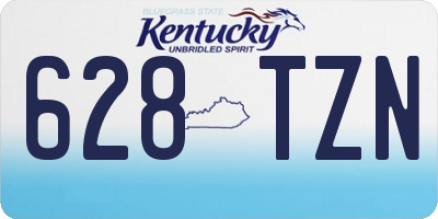 KY license plate 628TZN