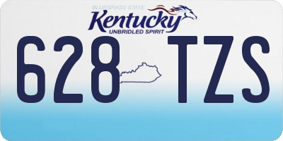 KY license plate 628TZS
