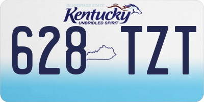 KY license plate 628TZT