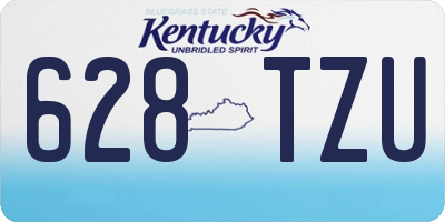 KY license plate 628TZU