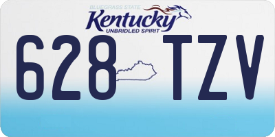 KY license plate 628TZV