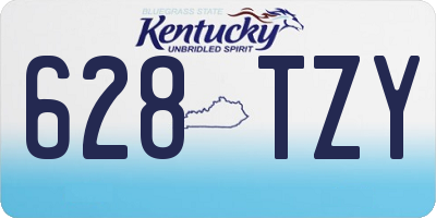 KY license plate 628TZY