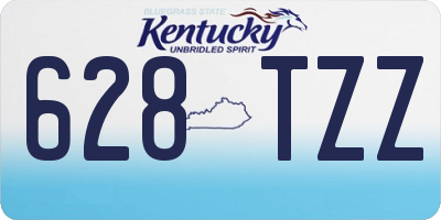 KY license plate 628TZZ