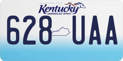 KY license plate 628UAA