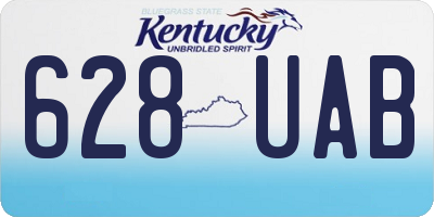 KY license plate 628UAB