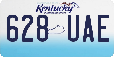 KY license plate 628UAE