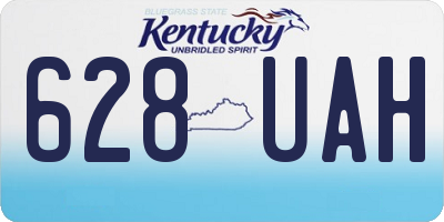 KY license plate 628UAH