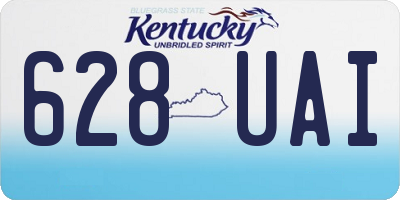 KY license plate 628UAI