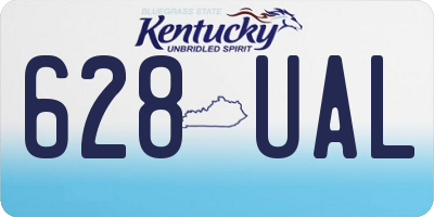 KY license plate 628UAL