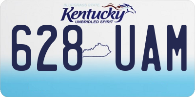 KY license plate 628UAM