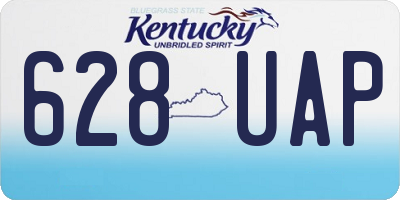 KY license plate 628UAP