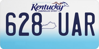 KY license plate 628UAR