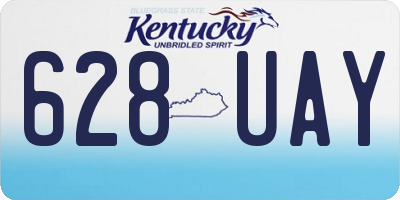 KY license plate 628UAY