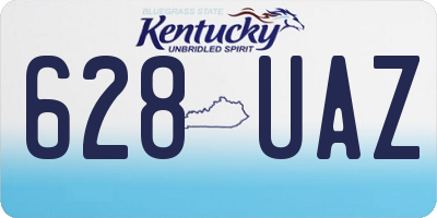 KY license plate 628UAZ