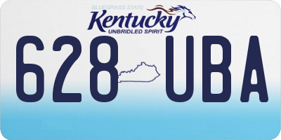 KY license plate 628UBA