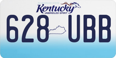 KY license plate 628UBB