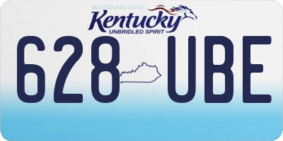 KY license plate 628UBE