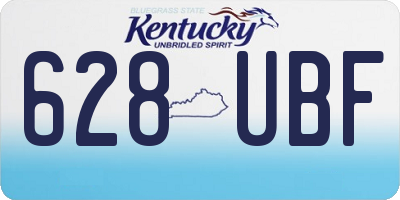 KY license plate 628UBF