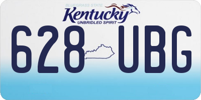 KY license plate 628UBG