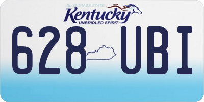 KY license plate 628UBI