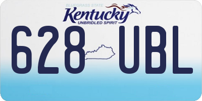 KY license plate 628UBL