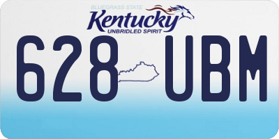 KY license plate 628UBM