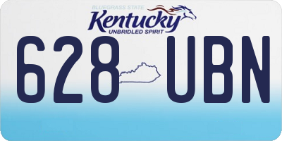 KY license plate 628UBN
